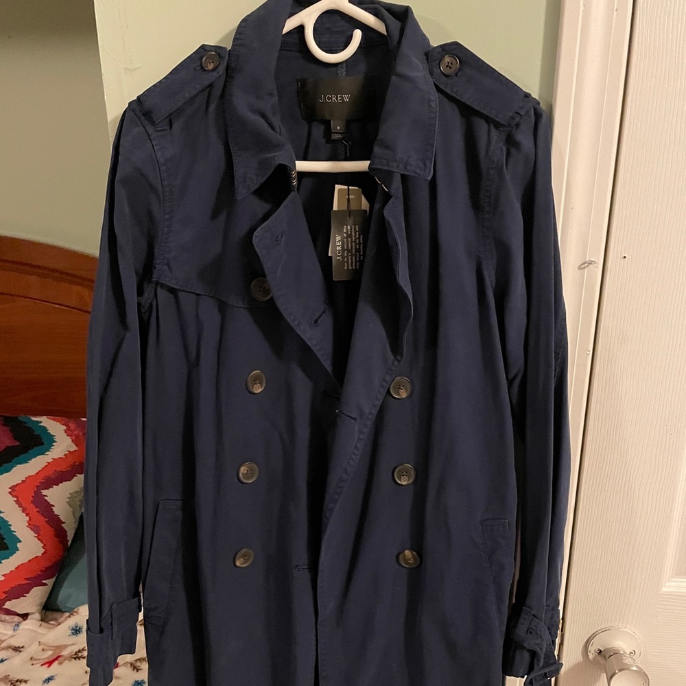 New With Tags JCrew Trench Coat
